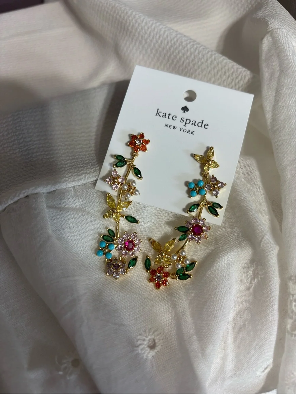 kate spade Multi-Color Floral Drop Earrings